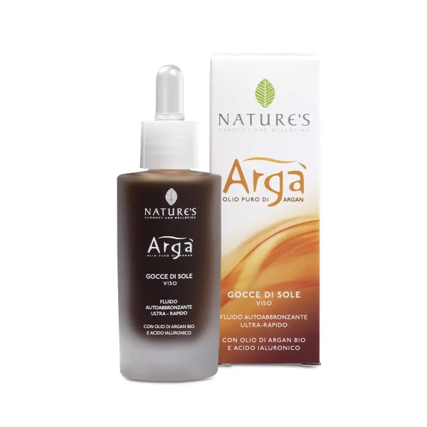 Автозагар лосьон для лица с маслом арганы Nature's Arga
