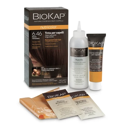 Тон 6.46 краска для волос цвет красный Biokap Nutricolor
