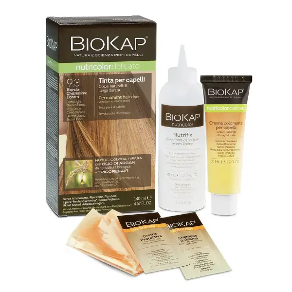 Тон 9.3 светло-золотой Краска для волос delicato Biokap 