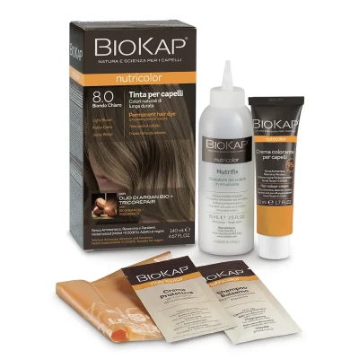 Тон 8.0 краска для волос цвет светло-русый Biokap Nutricolor