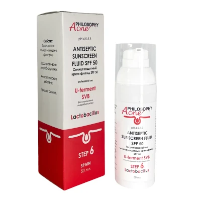 SPF50 солнцезащитный флюид для проблемной кожи Philosophy Acne