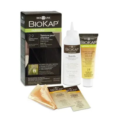 Тон 2.90 шоколадный, темный каштан Краска для волос delicato Biokap