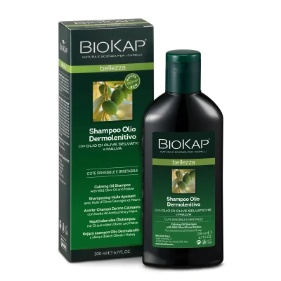 Dermolenitive шампунь Biokap для чувствительной кожи снимает раздражение и зуд
