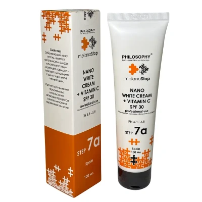 7a Отбеливающий нано крем SPF30 с витамином С Melanostop Whitening Cream